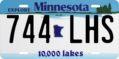 MN license plate 744LHS