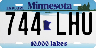 MN license plate 744LHU