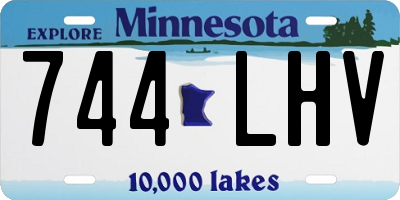 MN license plate 744LHV