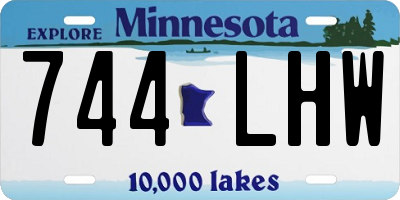 MN license plate 744LHW