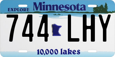 MN license plate 744LHY