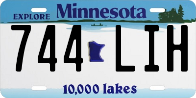 MN license plate 744LIH