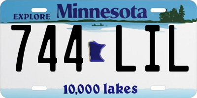 MN license plate 744LIL