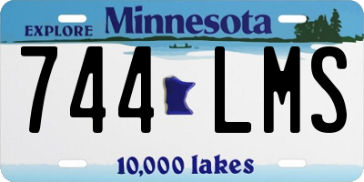 MN license plate 744LMS