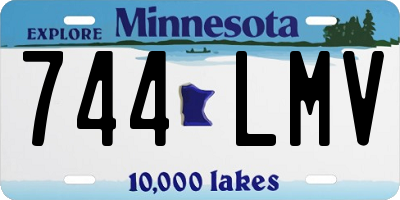 MN license plate 744LMV