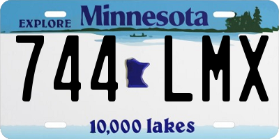 MN license plate 744LMX