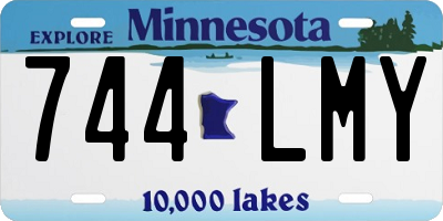 MN license plate 744LMY