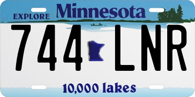 MN license plate 744LNR
