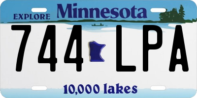 MN license plate 744LPA