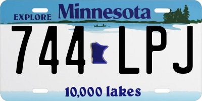 MN license plate 744LPJ