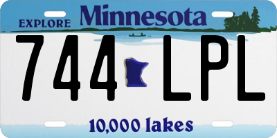 MN license plate 744LPL