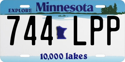 MN license plate 744LPP