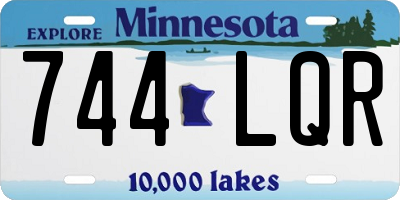 MN license plate 744LQR