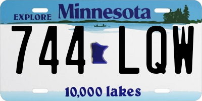 MN license plate 744LQW