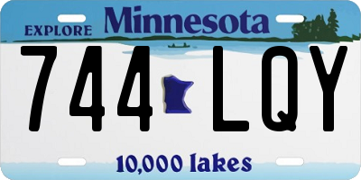 MN license plate 744LQY