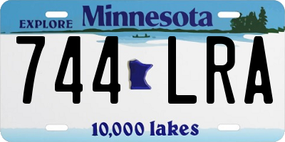 MN license plate 744LRA