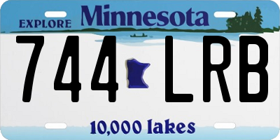 MN license plate 744LRB