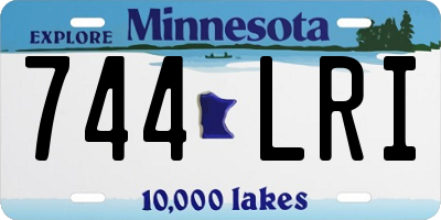 MN license plate 744LRI