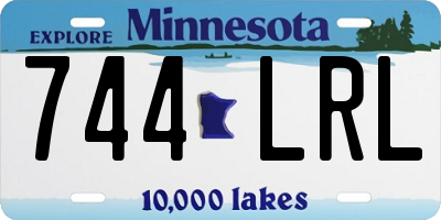 MN license plate 744LRL
