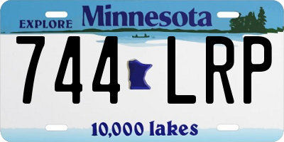 MN license plate 744LRP