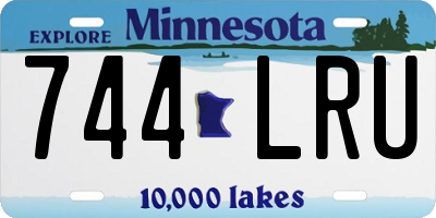 MN license plate 744LRU