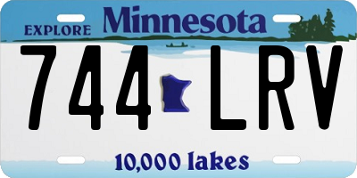 MN license plate 744LRV