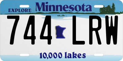 MN license plate 744LRW