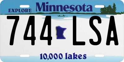 MN license plate 744LSA
