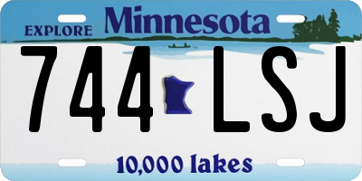 MN license plate 744LSJ