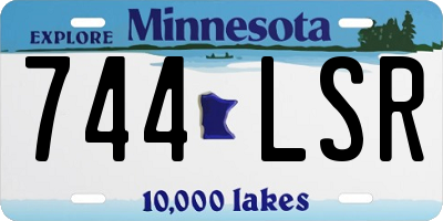 MN license plate 744LSR