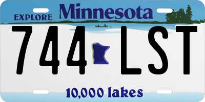 MN license plate 744LST