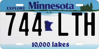 MN license plate 744LTH