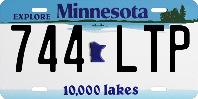 MN license plate 744LTP
