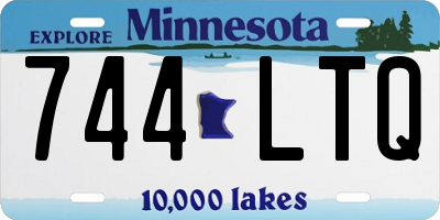 MN license plate 744LTQ