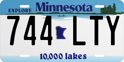 MN license plate 744LTY