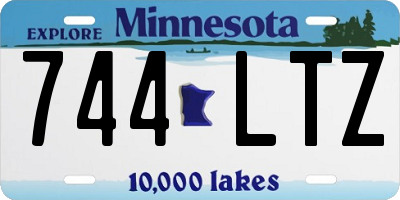 MN license plate 744LTZ
