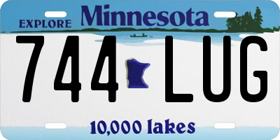 MN license plate 744LUG