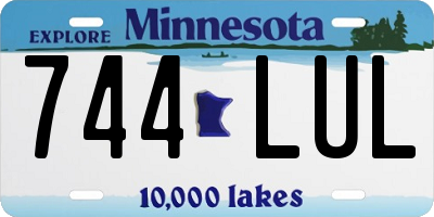 MN license plate 744LUL