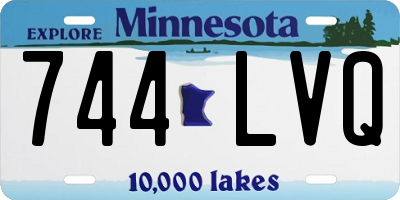 MN license plate 744LVQ