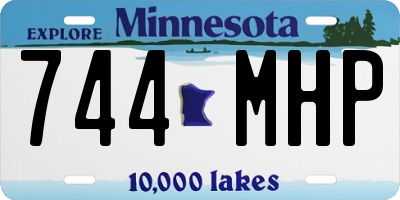 MN license plate 744MHP