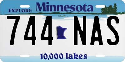MN license plate 744NAS