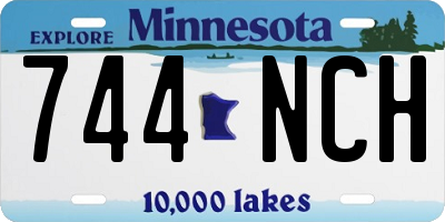 MN license plate 744NCH