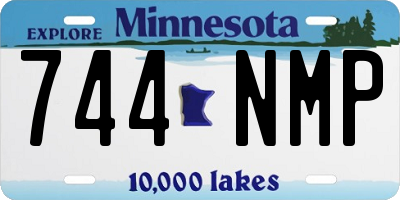 MN license plate 744NMP