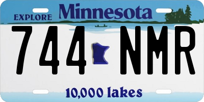 MN license plate 744NMR