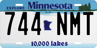 MN license plate 744NMT