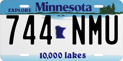 MN license plate 744NMU