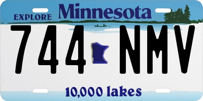 MN license plate 744NMV