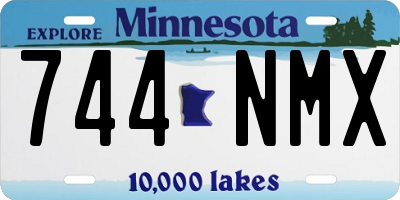 MN license plate 744NMX