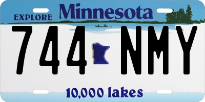 MN license plate 744NMY