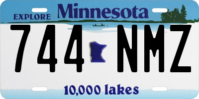 MN license plate 744NMZ